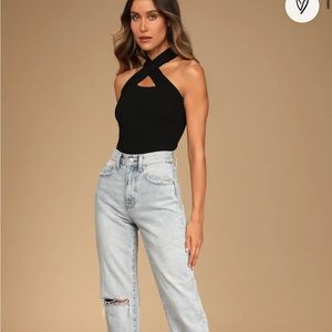 Lulus Cutout Cross-Front Top